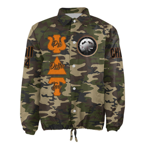 (Custom) Africa Zone Jacket - Psi Delta Tau Military Fraternity Camouflage Crossing Jacket A31