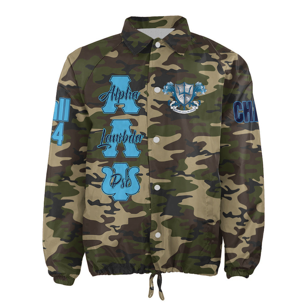 (Custom) Africa Zone Jacket - Alpha Lambda Psi Military Fraternity Camouflage Crossing Jacket A31