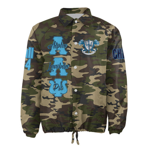 (Custom) Africa Zone Jacket - Alpha Lambda Psi Military Fraternity Camouflage Crossing Jacket A31