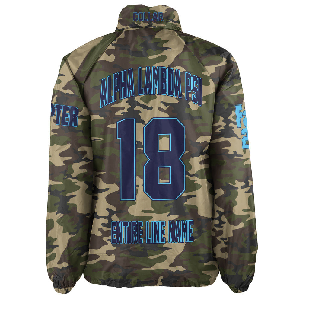 (Custom) Africa Zone Jacket - Alpha Lambda Psi Military Fraternity Camouflage Crossing Jacket A31