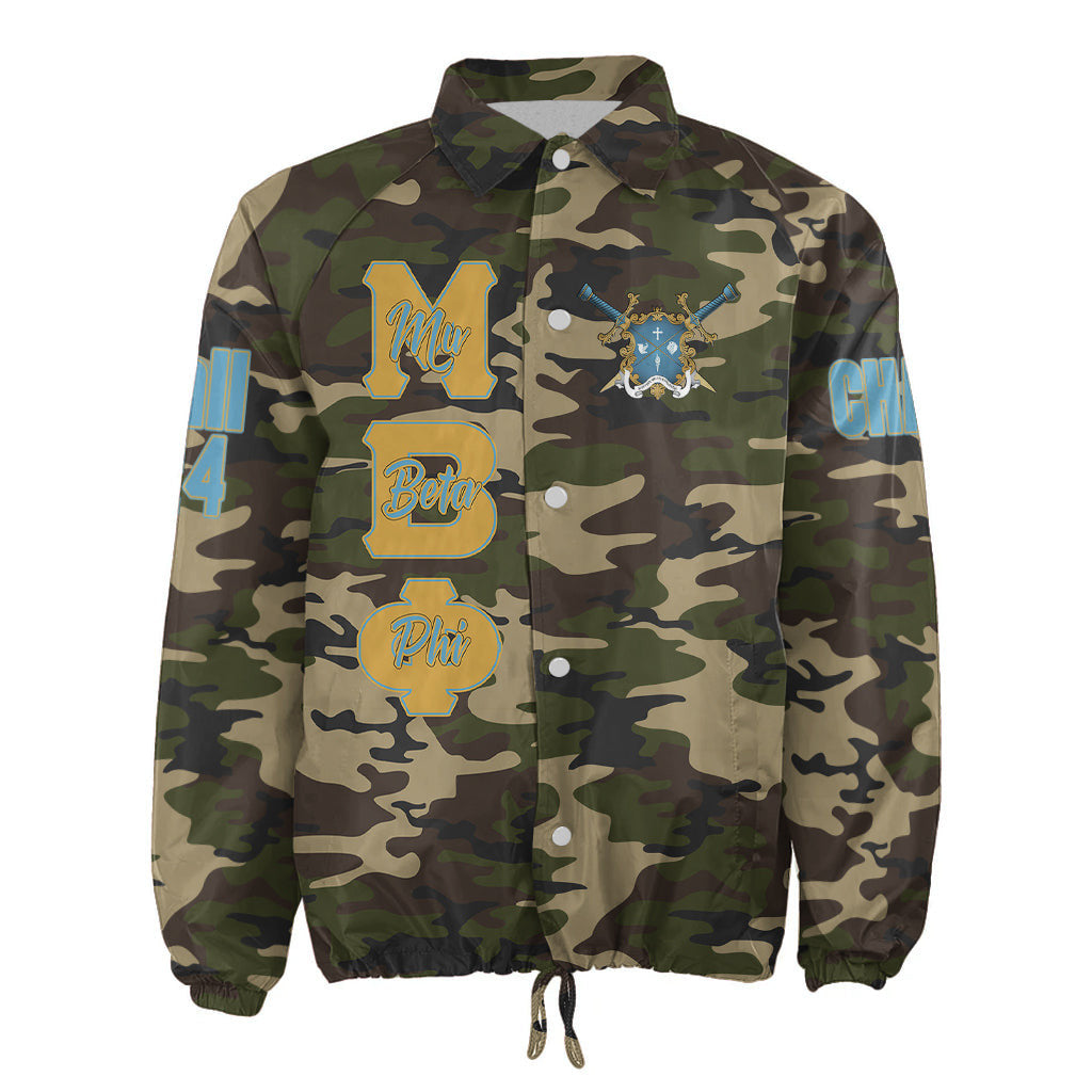 (Custom) Africa Zone Jacket - Mu Beta Phi Military Fraternity Camouflage Crossing Jacket A31