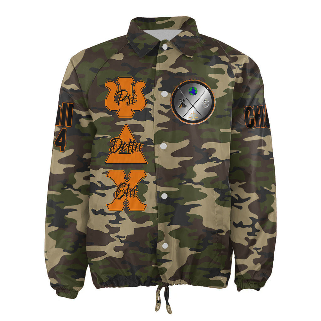 (Custom) Africa Zone Jacket - Psi Delta Chi Military Sorority Camouflage Crossing Jacket A31