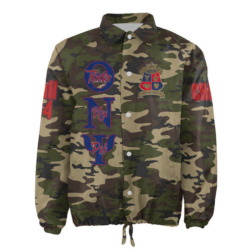 (Custom) Africa Zone Jacket - Theta Nu Psi Military Fraternity Camouflage Crossing Jacket A31
