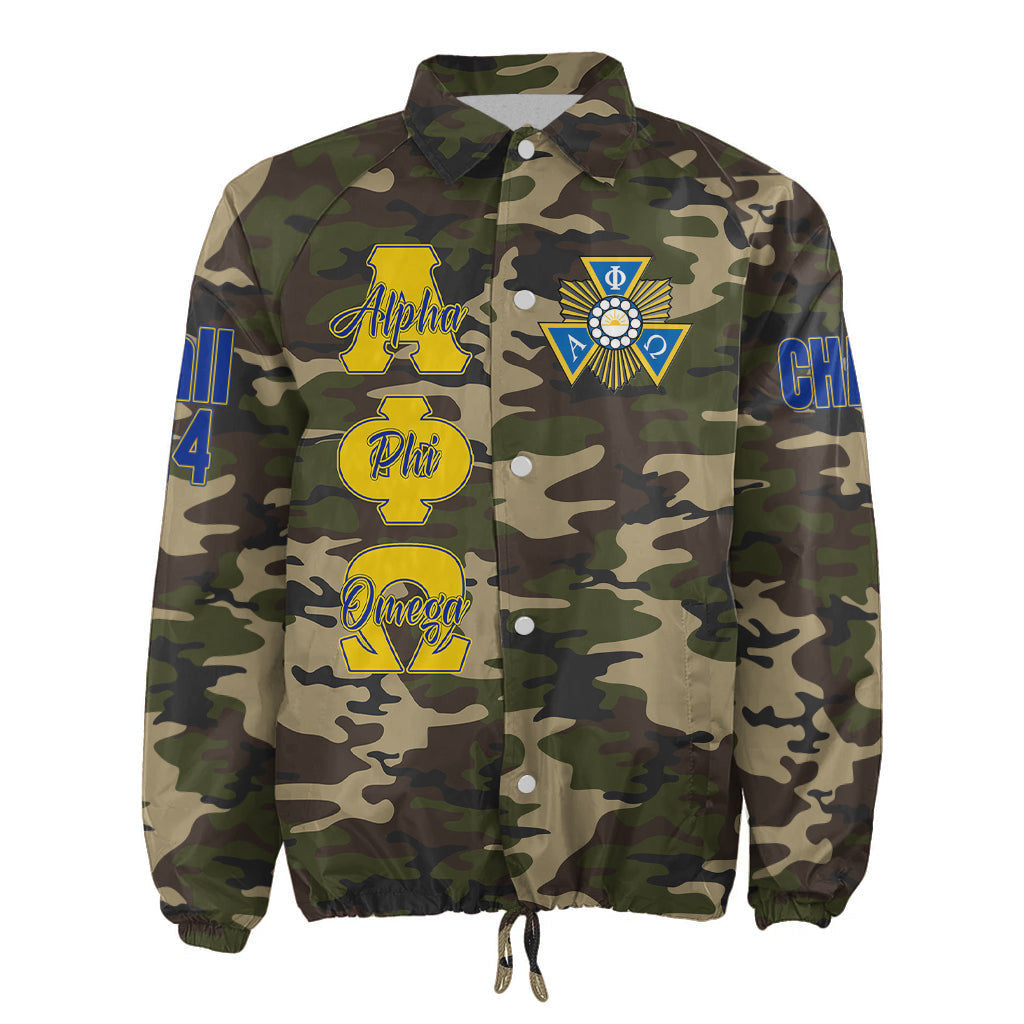 (Custom) Africa Zone Jacket - Alpha Phi Omega Camouflage Crossing Jacket A31