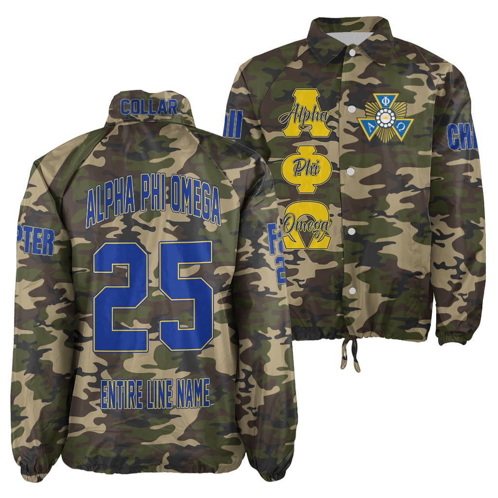 (Custom) Africa Zone Jacket - Alpha Phi Omega Camouflage Crossing Jacket A31