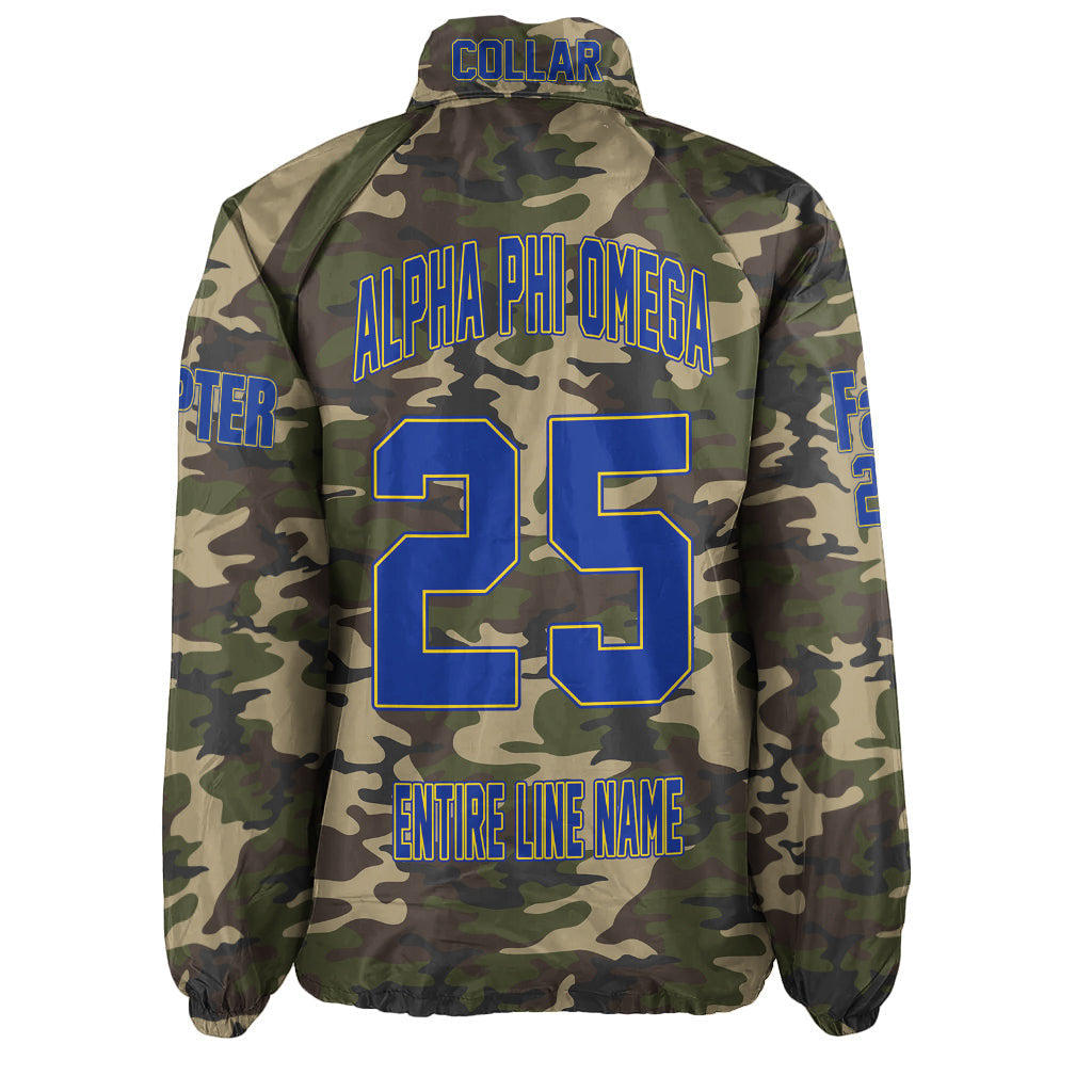 (Custom) Africa Zone Jacket - Alpha Phi Omega Camouflage Crossing Jacket A31