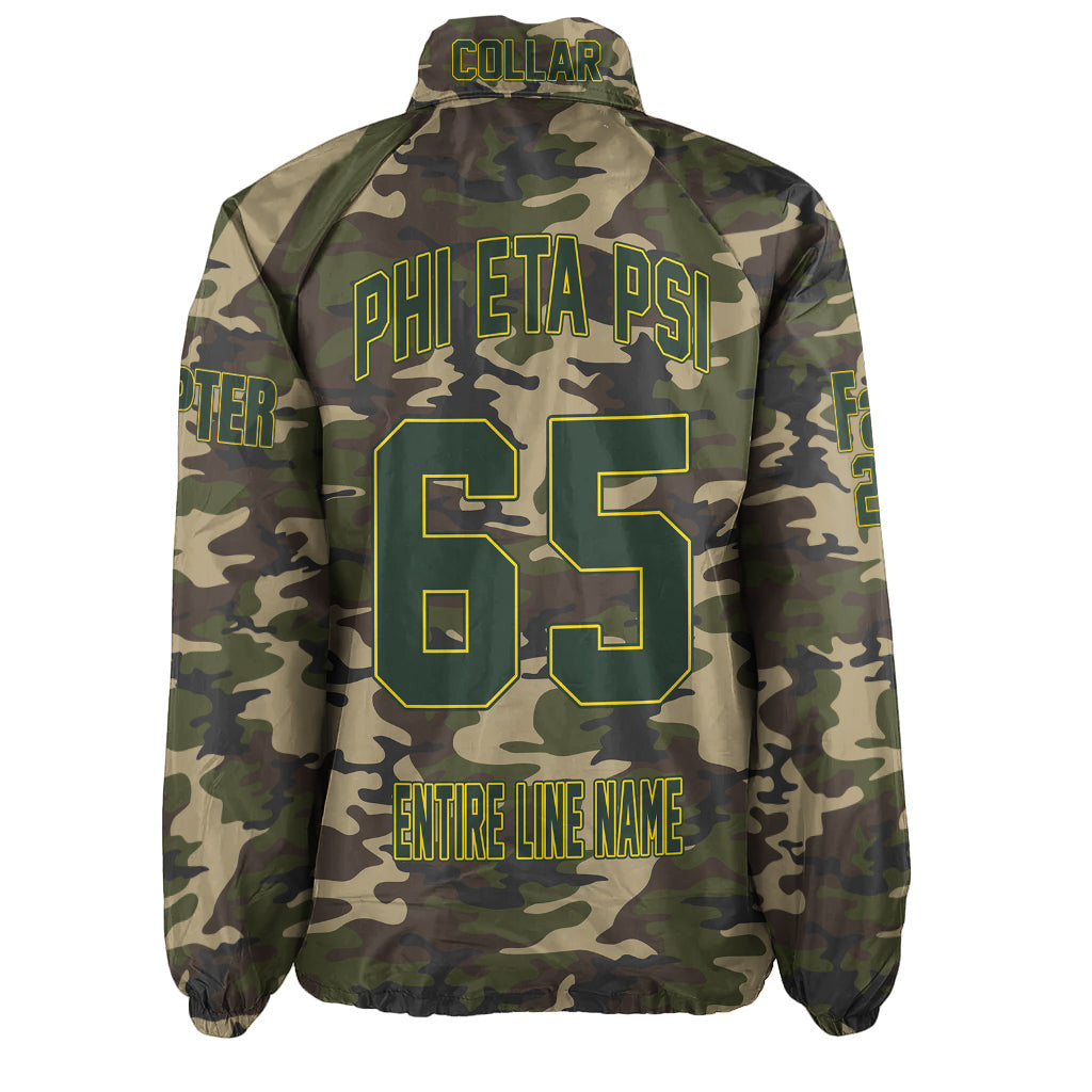 (Custom) Africa Zone Jacket - Phi Eta Psi Fraternity Camouflage Crossing Jacket A31