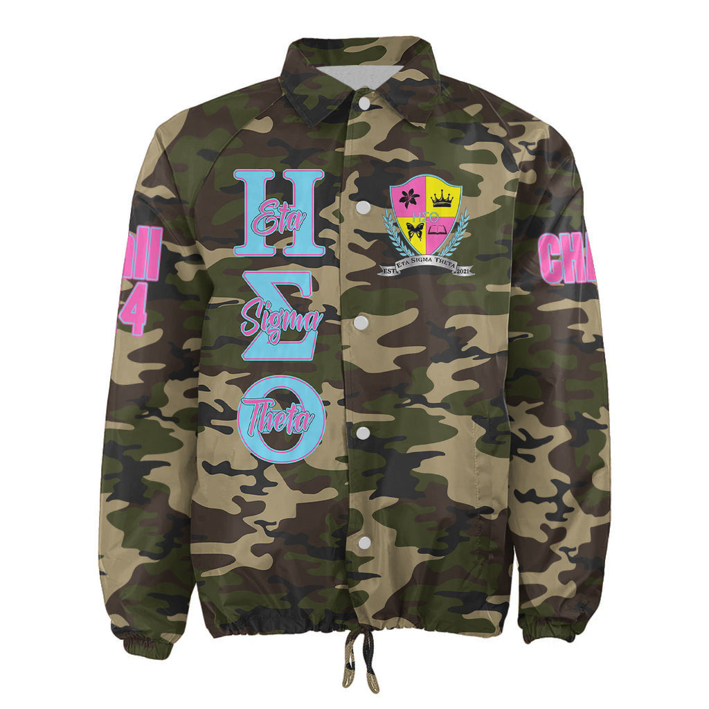 (Custom) Africa Zone Jacket - Eta Sigma Theta Sorority Camouflage Crossing Jacket A31