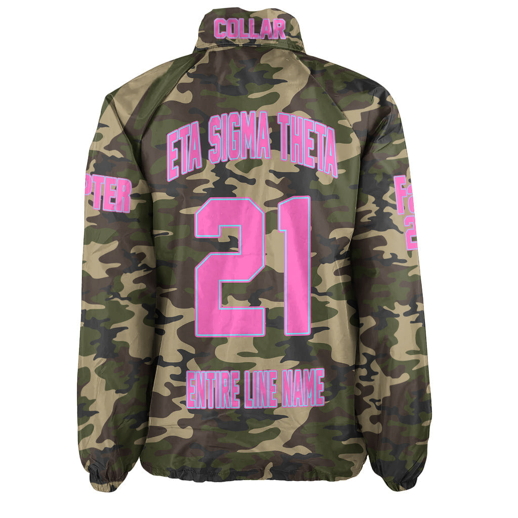 (Custom) Africa Zone Jacket - Eta Sigma Theta Sorority Camouflage Crossing Jacket A31