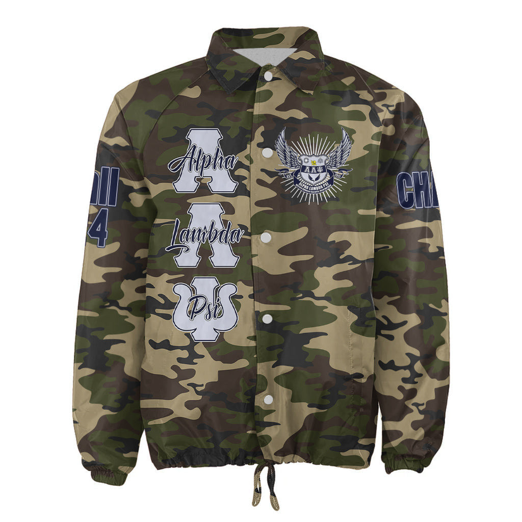 (Custom) Africa Zone Jacket - Alpha Lambda Psi Military Spouses Sorority Camouflage Crossing Jacket A31