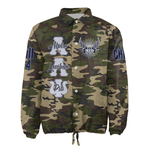 (Custom) Africa Zone Jacket - Alpha Lambda Psi Military Spouses Sorority Camouflage Crossing Jacket A31