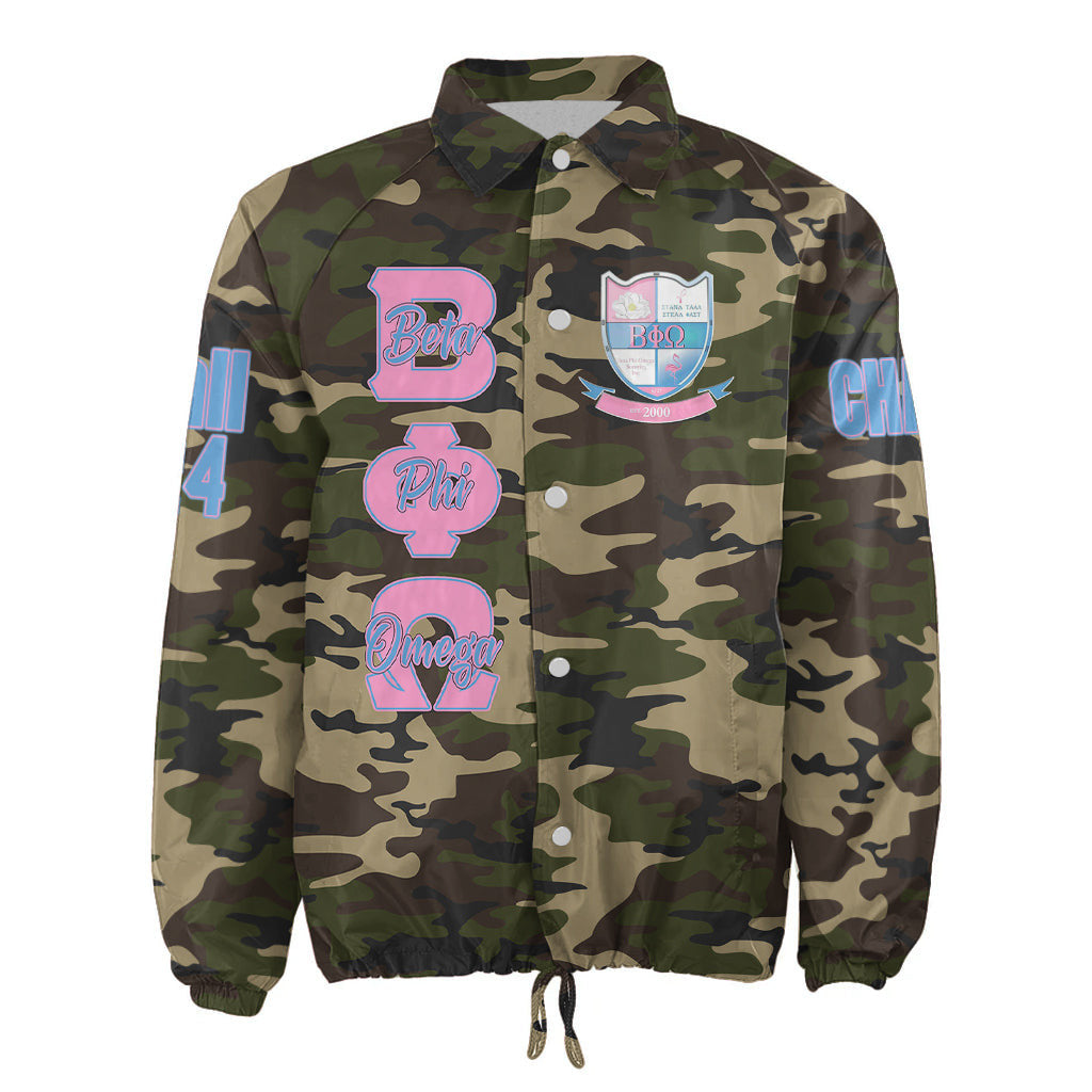 (Custom) Africa Zone Jacket - Beta Phi Omega Sorority Camouflage Crossing Jacket A31