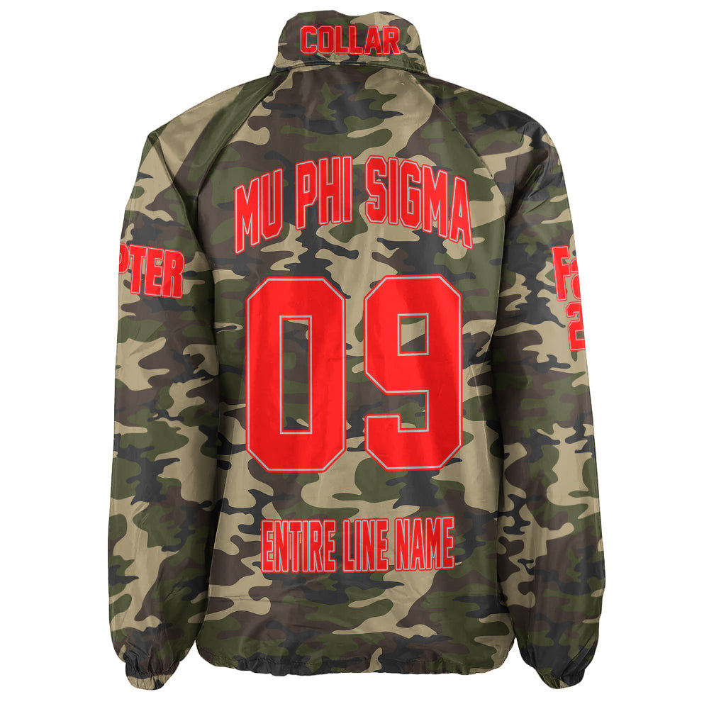 (Custom) Africa Zone Jacket - Mu Phi Sigma Fraternity Camouflage Crossing Jacket A31