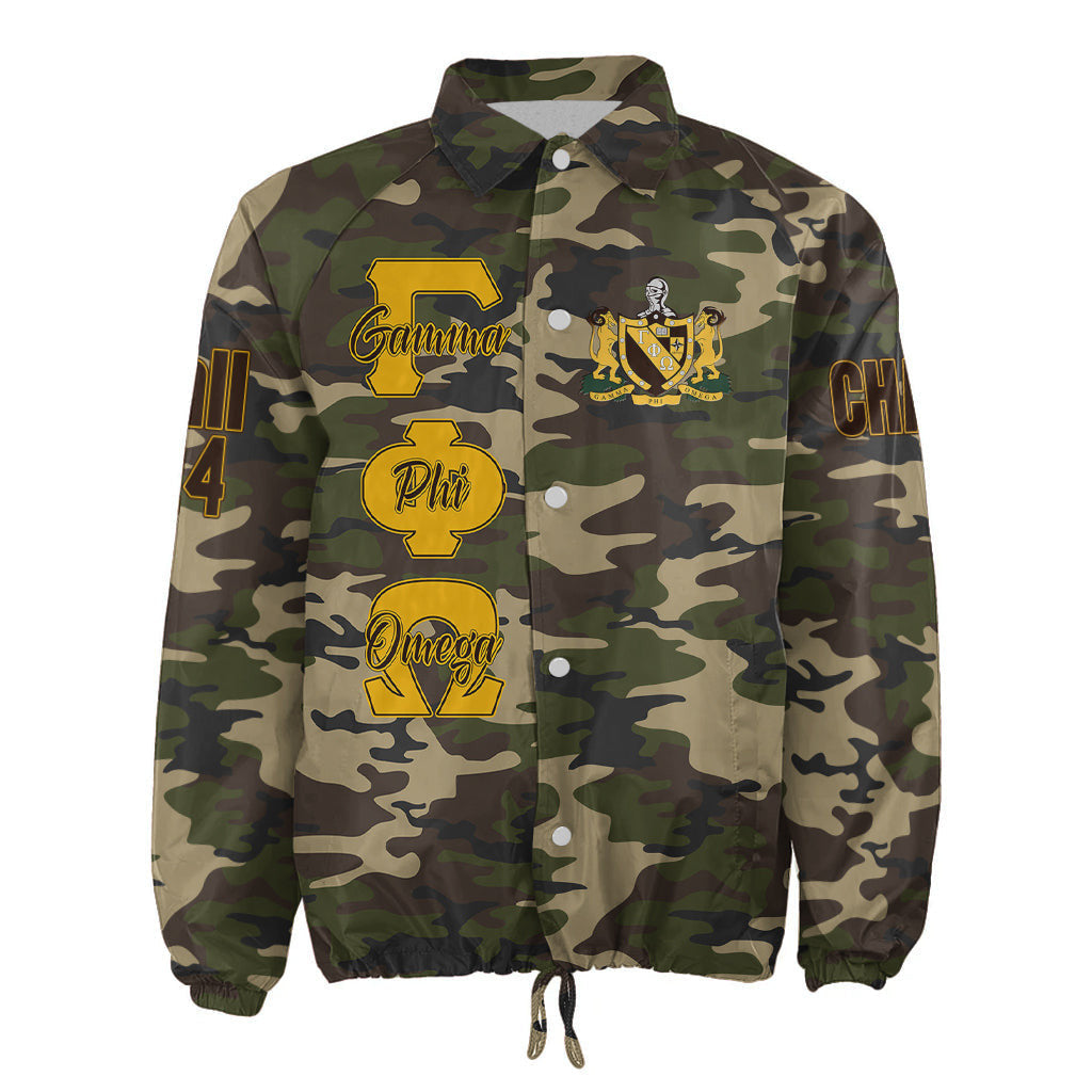 (Custom) Africa Zone Jacket - Gamma Phi Omega Fraternity Camouflage Crossing Jacket A31