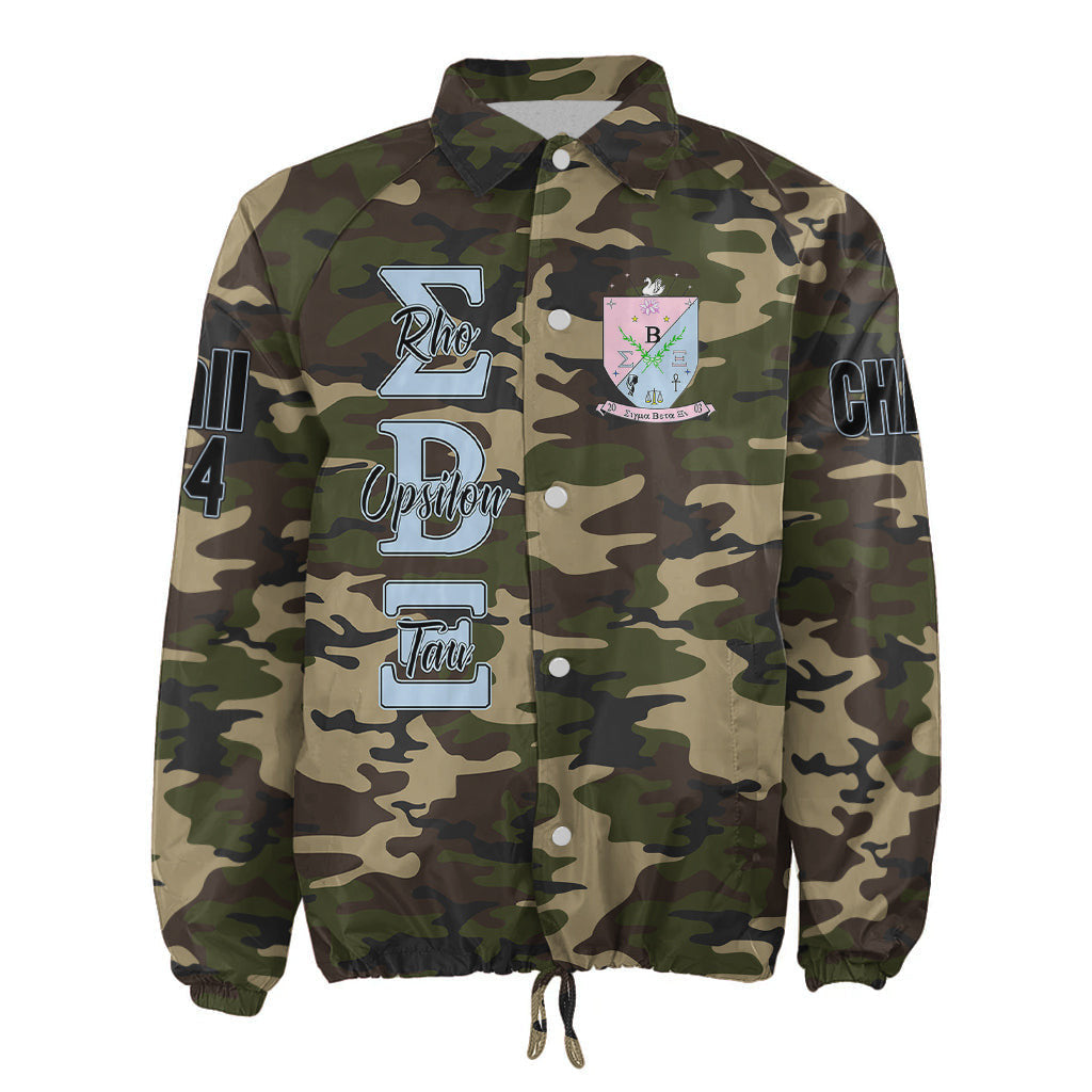 (Custom) Africa Zone Jacket - Sigma Beta Xi Sorority Camouflage Crossing Jacket A31