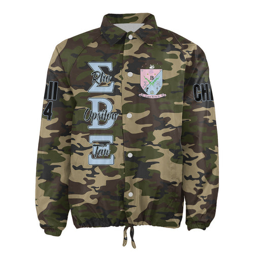 (Custom) Africa Zone Jacket - Sigma Beta Xi Sorority Camouflage Crossing Jacket A31