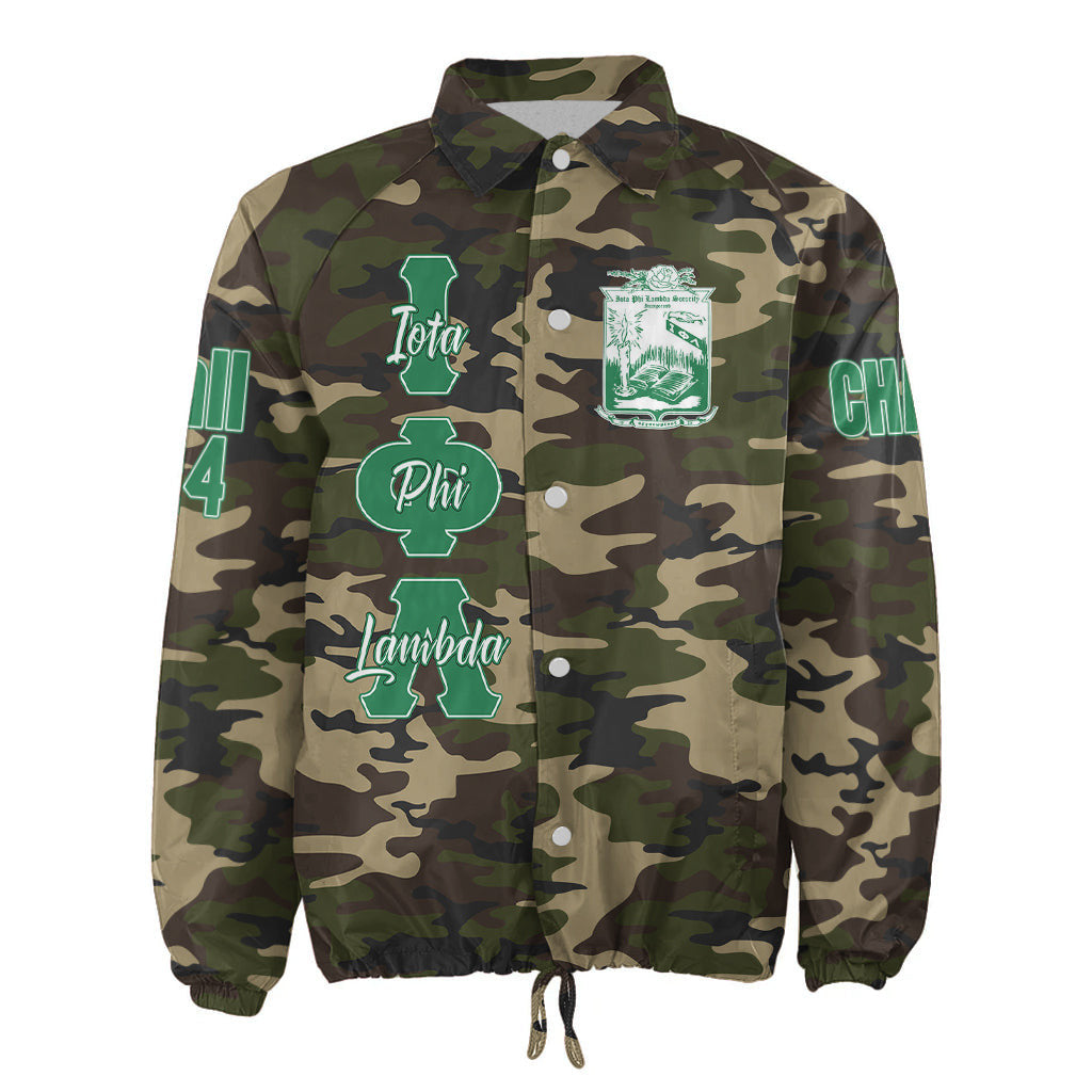(Custom) Africa Zone Jacket - Iota Phi Lambda Sorority Camouflage Crossing Jacket A31