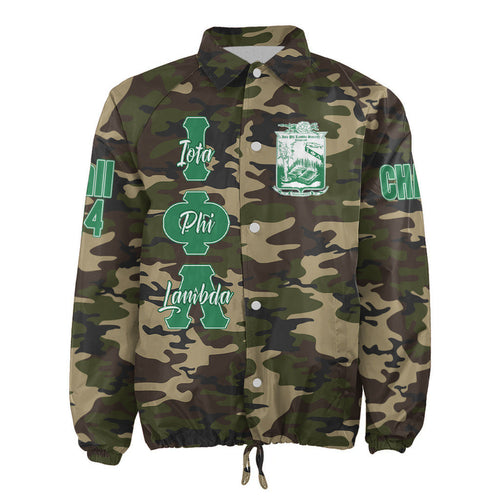 (Custom) Africa Zone Jacket - Iota Phi Lambda Sorority Camouflage Crossing Jacket A31