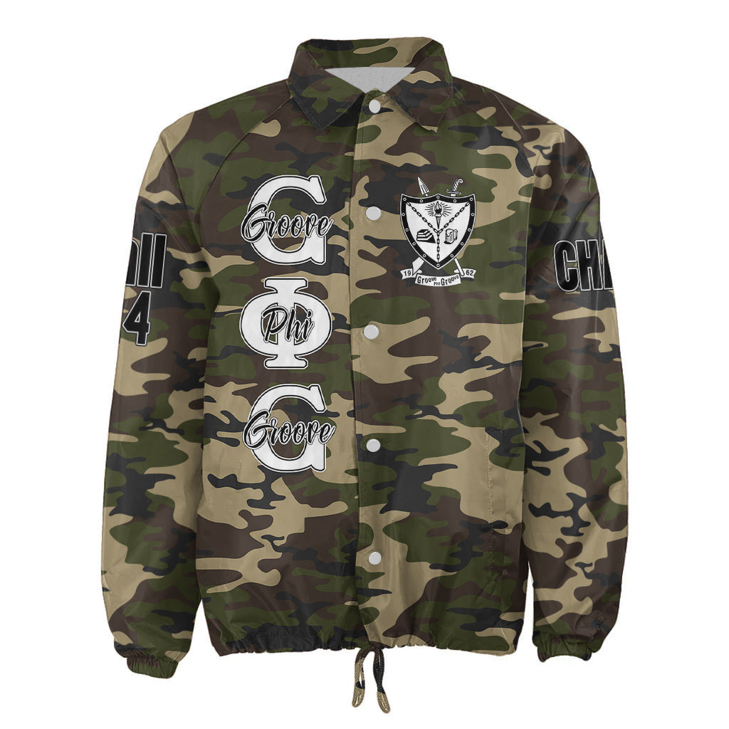 (Custom) Africa Zone Jacket - Groove Phi Groove Social Fellowship Camouflage Crossing Jacket A31