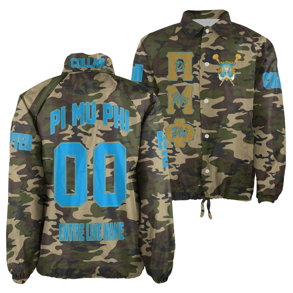 (Custom) Africa Zone Jacket - Pi Mu Phi Military Sorority Camouflage Crossing Jacket A31