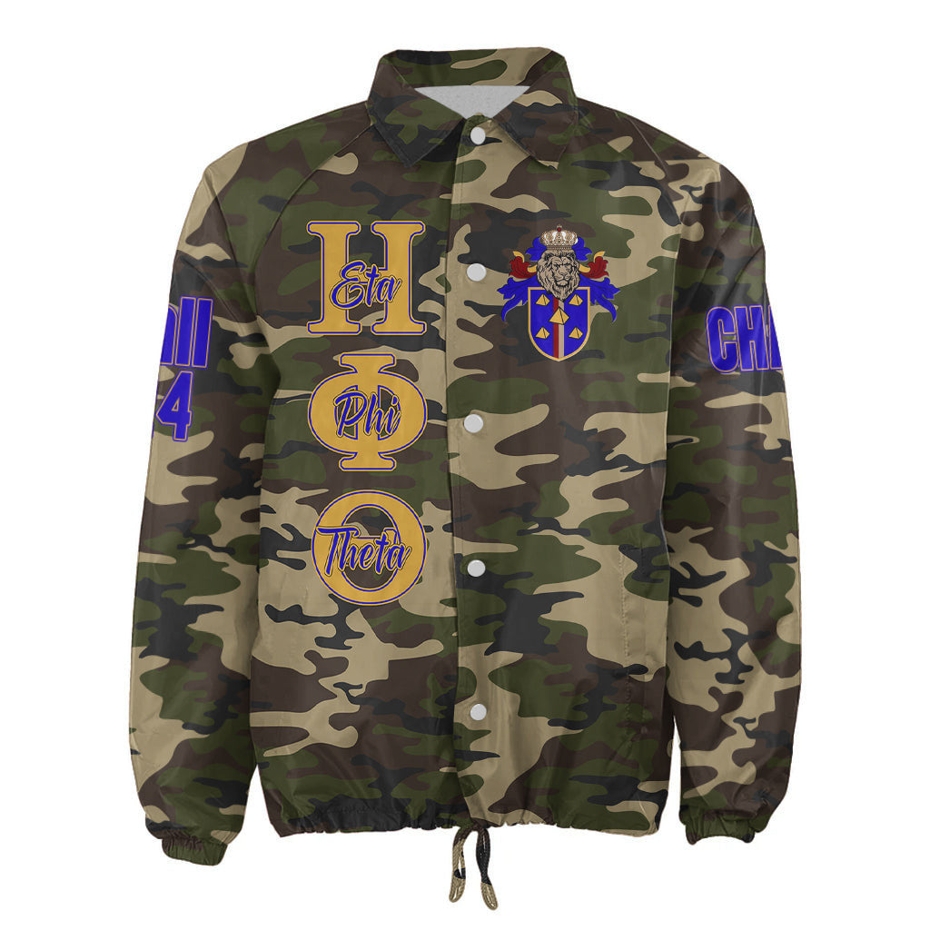(Custom) Africa Zone Jacket - Eta Phi Theta Military Fraternity Camouflage Crossing Jacket A31