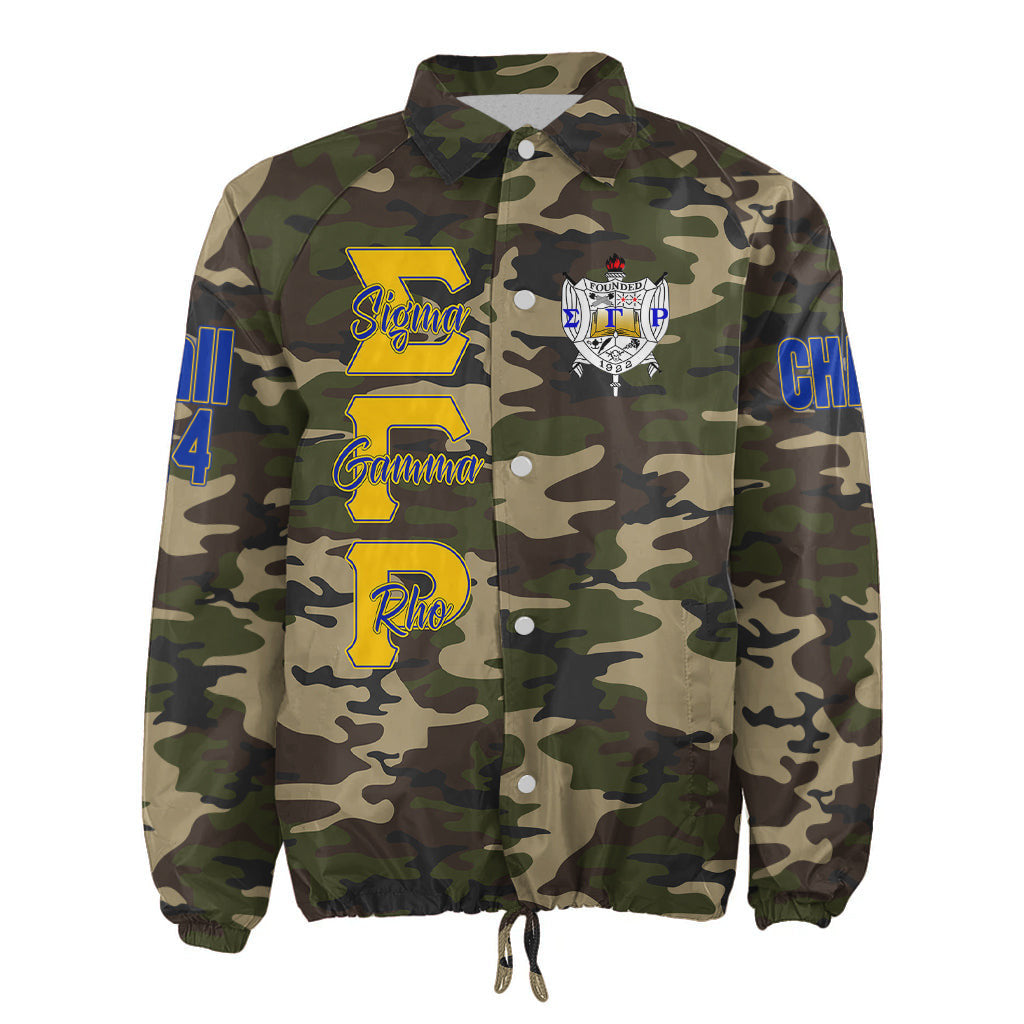 (Custom) Africa Zone Jacket - Sigma Gamma Rho Sorority Camouflage Crossing Jacket A31