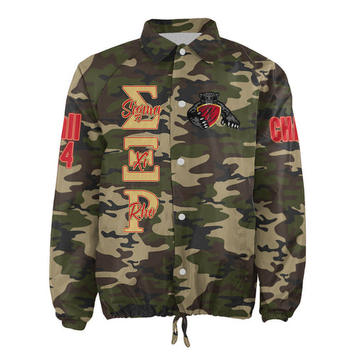 (Custom) Africa Zone Jacket - Sigma Xi Rho Fraternity Camouflage Crossing Jacket A31