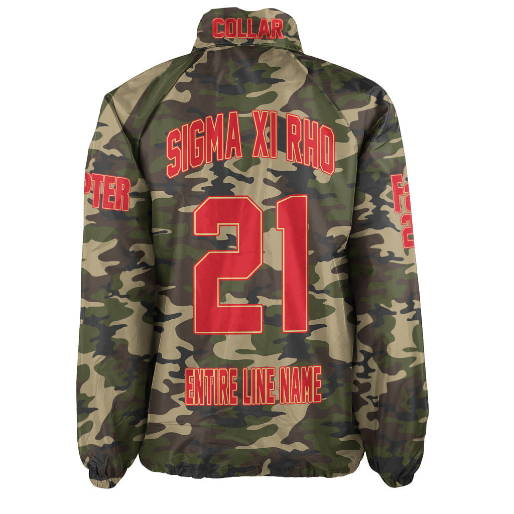 (Custom) Africa Zone Jacket - Sigma Xi Rho Fraternity Camouflage Crossing Jacket A31