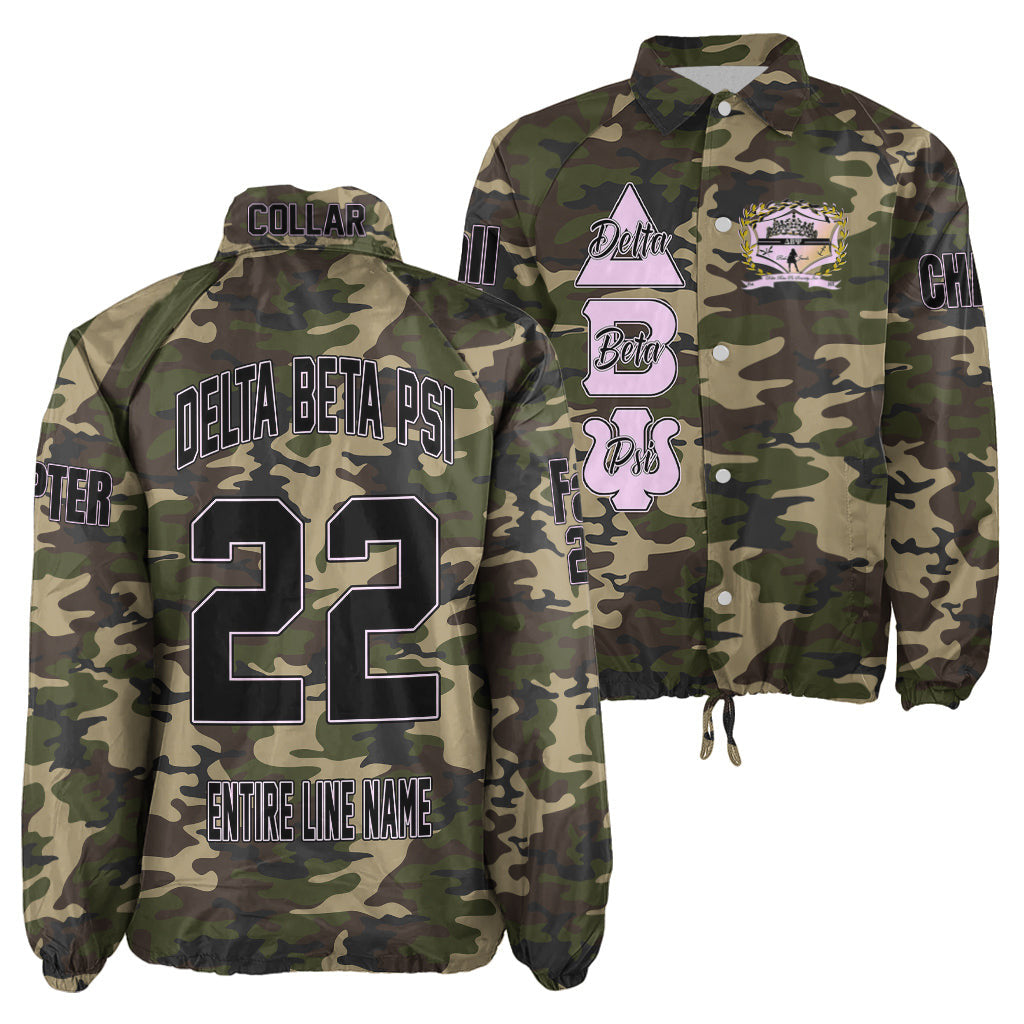 (Custom) Africa Zone Jacket - Delta Beta Psi Camouflage Crossing Jacket A31