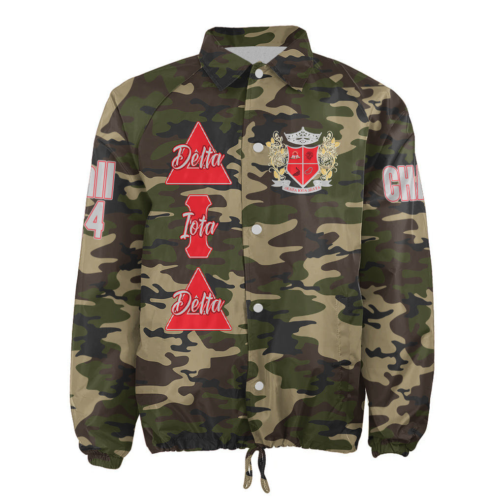 (Custom) Africa Zone Jacket - Delta Iota Delta Sorority Camouflage Crossing Jacket A31