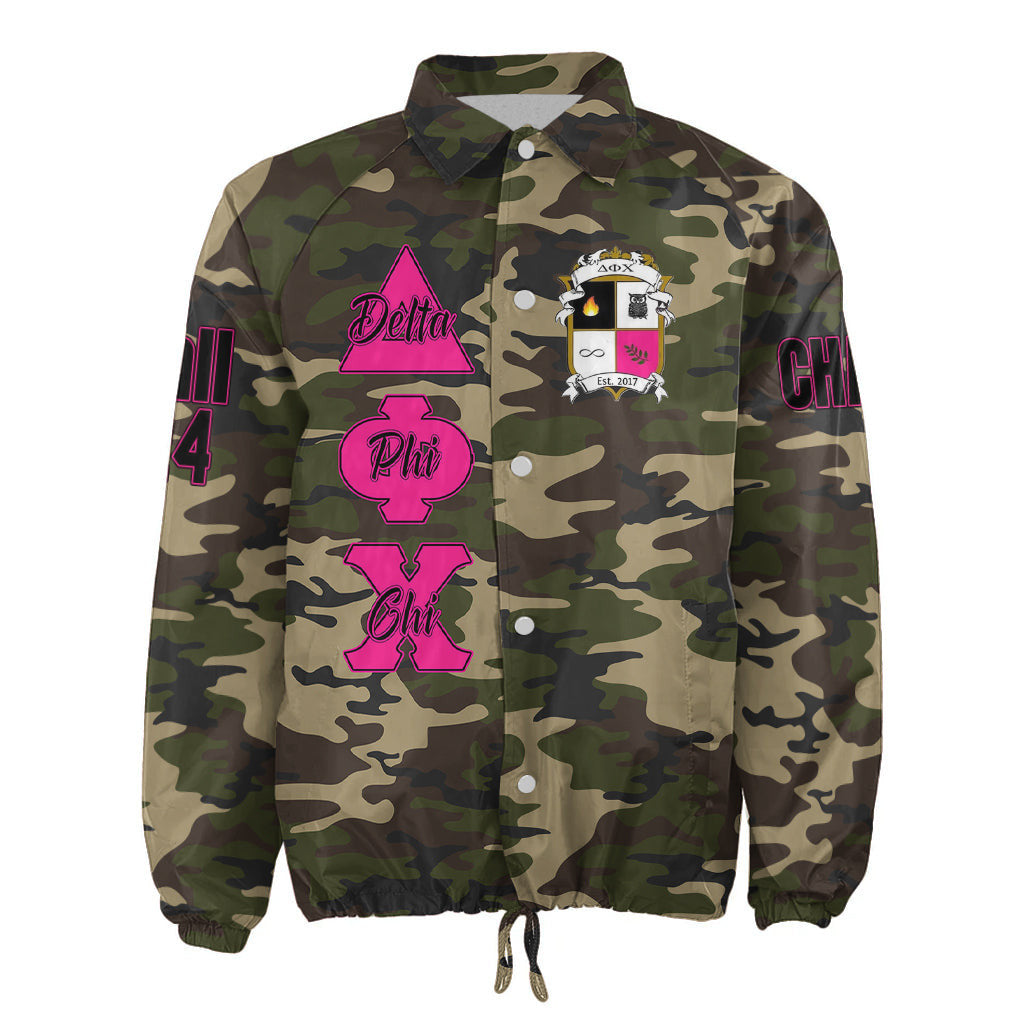 (Custom) Africa Zone Jacket - Delta Phi Chi Military Sorority Camouflage Crossing Jacket A31