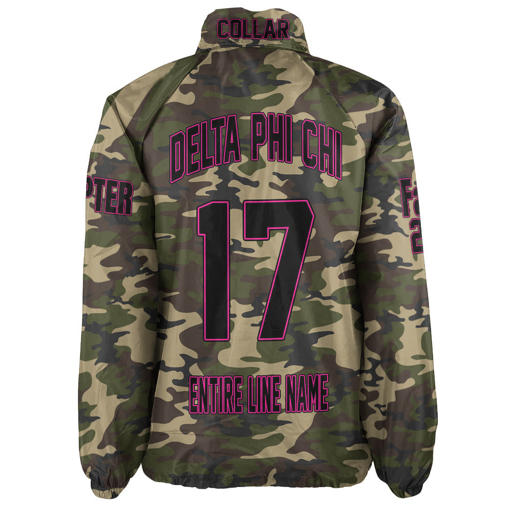(Custom) Africa Zone Jacket - Delta Phi Chi Military Sorority Camouflage Crossing Jacket A31