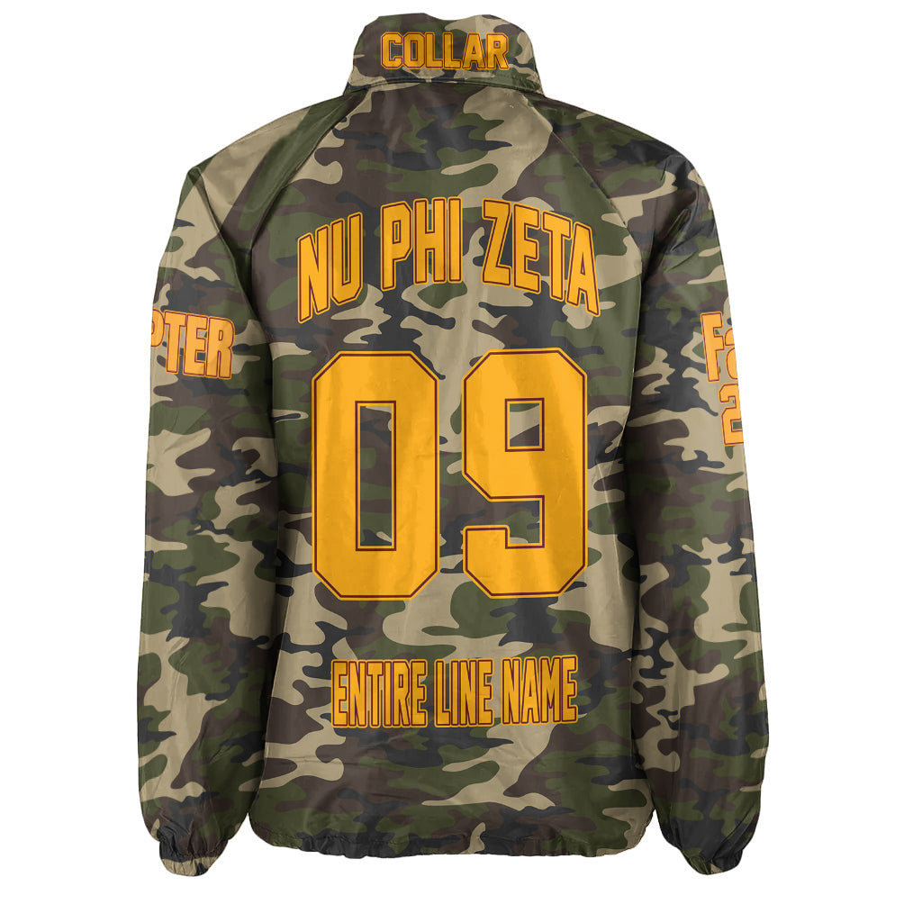 (Custom) Africa Zone Jacket - Nu Phi Zeta Fraternity Camouflage Crossing Jacket A31