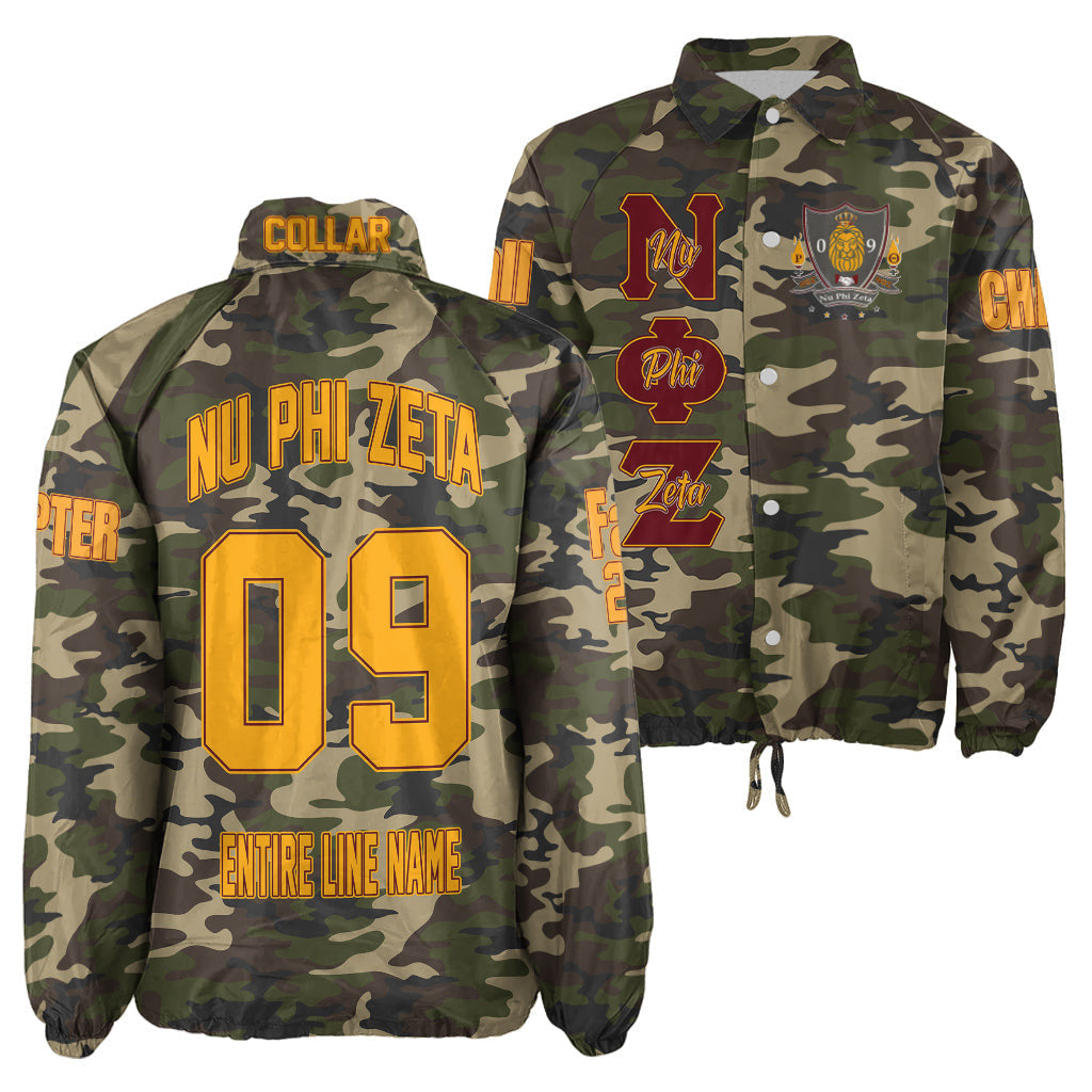 (Custom) Africa Zone Jacket - Nu Phi Zeta Fraternity Camouflage Crossing Jacket A31