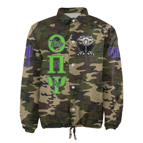 (Custom) Africa Zone Jacket - Theta Pi Psi Fraternity Camouflage Crossing Jacket A31