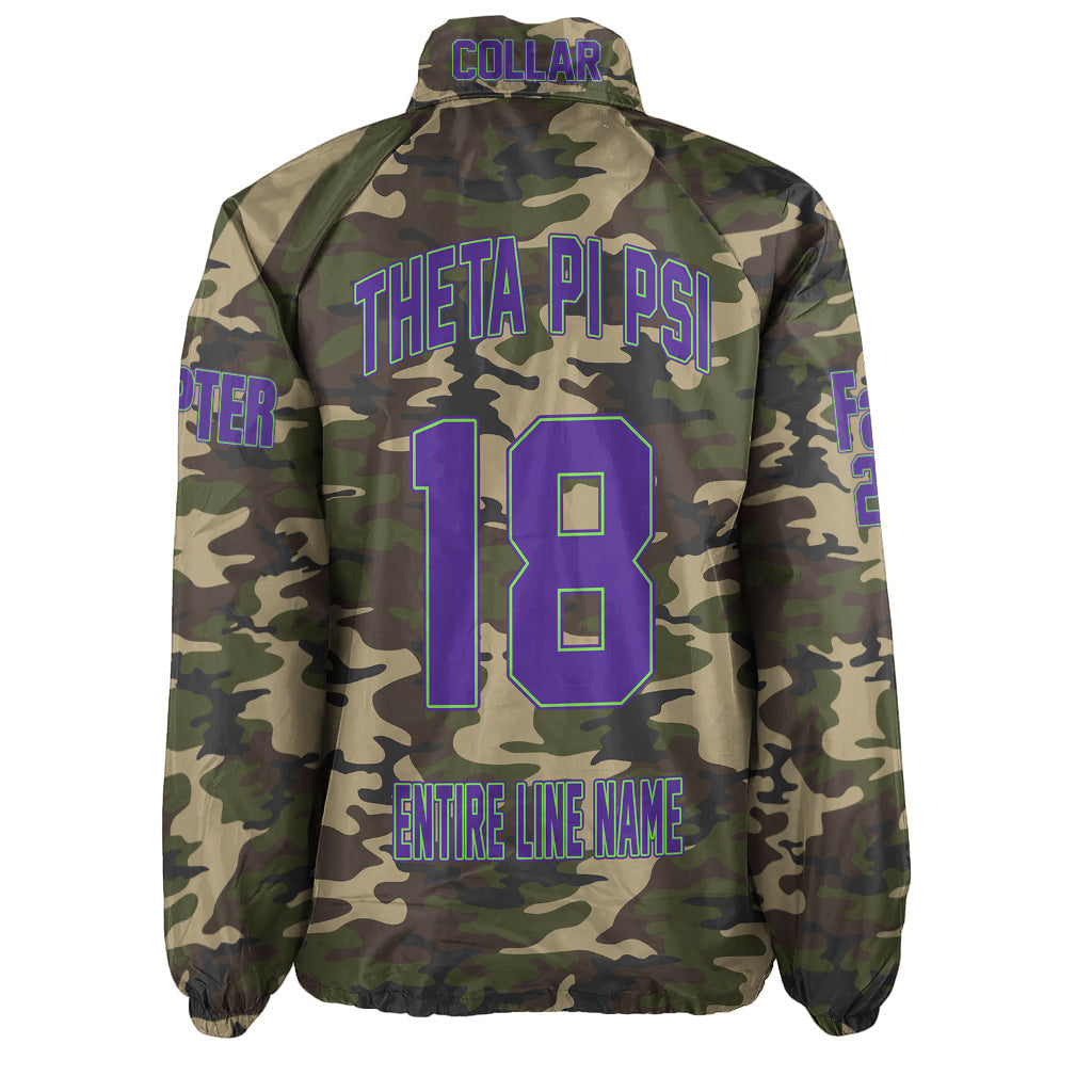 (Custom) Africa Zone Jacket - Theta Pi Psi Fraternity Camouflage Crossing Jacket A31