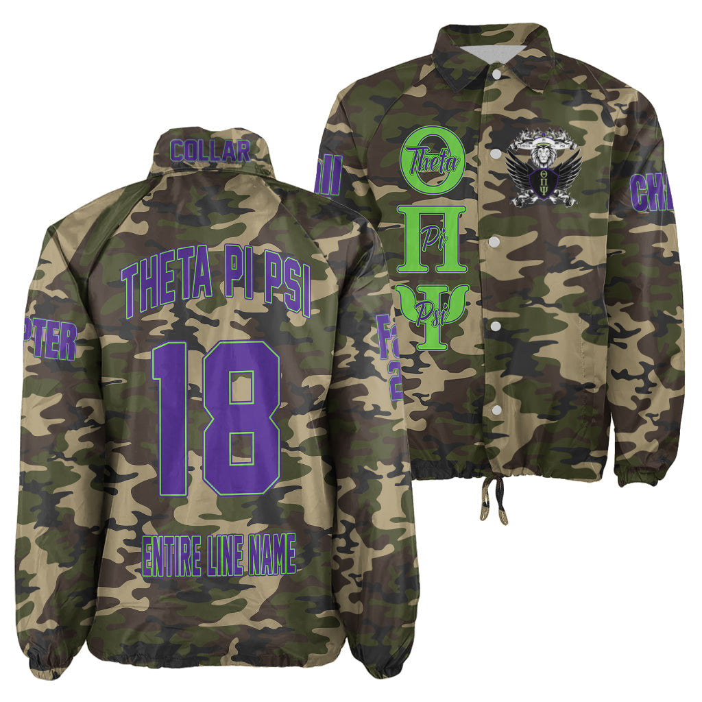 (Custom) Africa Zone Jacket - Theta Pi Psi Fraternity Camouflage Crossing Jacket A31