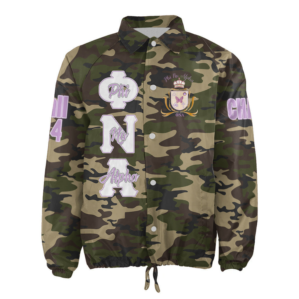 (Custom) Africa Zone Jacket - Phi Nu Alpha Military Sorority Camouflage Crossing Jacket A31