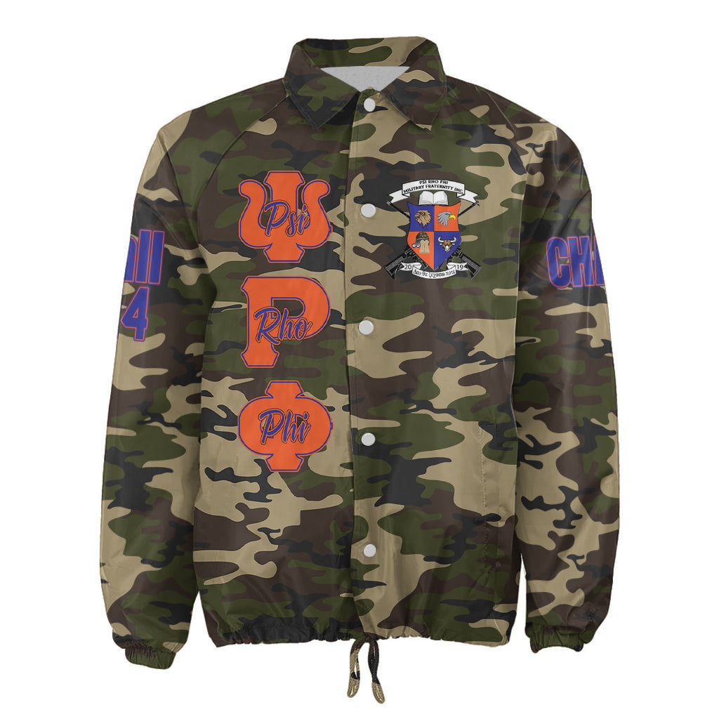 (Custom) Africa Zone Jacket - Psi Rho Phi Military Fraternity Camouflage Crossing Jacket A31