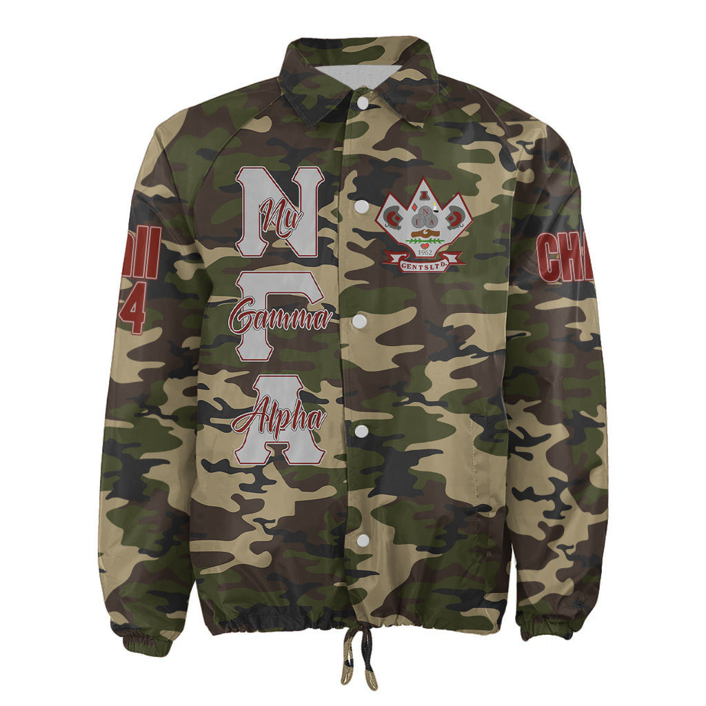 (Custom) Africa Zone Jacket - Nu Gamma Alpha Fraternity Camouflage Crossing Jacket A31