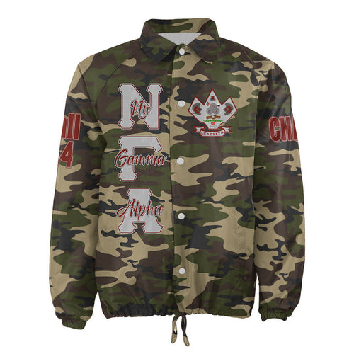 (Custom) Africa Zone Jacket - Nu Gamma Alpha Fraternity Camouflage Crossing Jacket A31