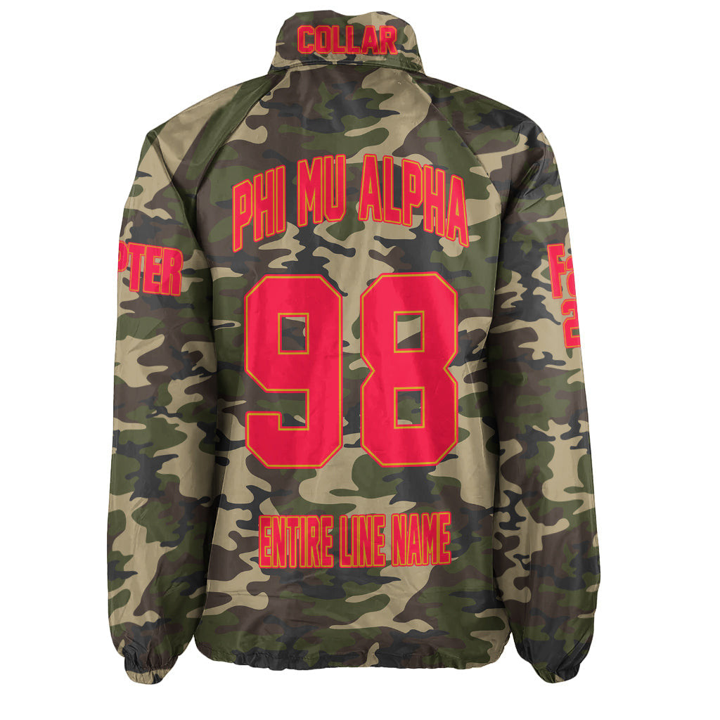 (Custom) Africa Zone Jacket - Phi Mu Alpha Sinfonia Camouflage Crossing Jacket A31