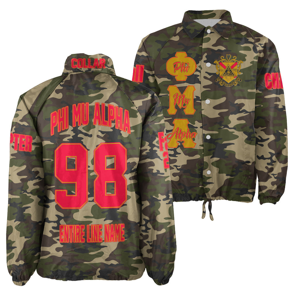 (Custom) Africa Zone Jacket - Phi Mu Alpha Sinfonia Camouflage Crossing Jacket A31