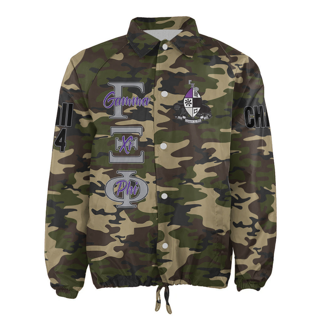 (Custom) Africa Zone Jacket - Gamma Xi Phi Camouflage Crossing Jacket A31