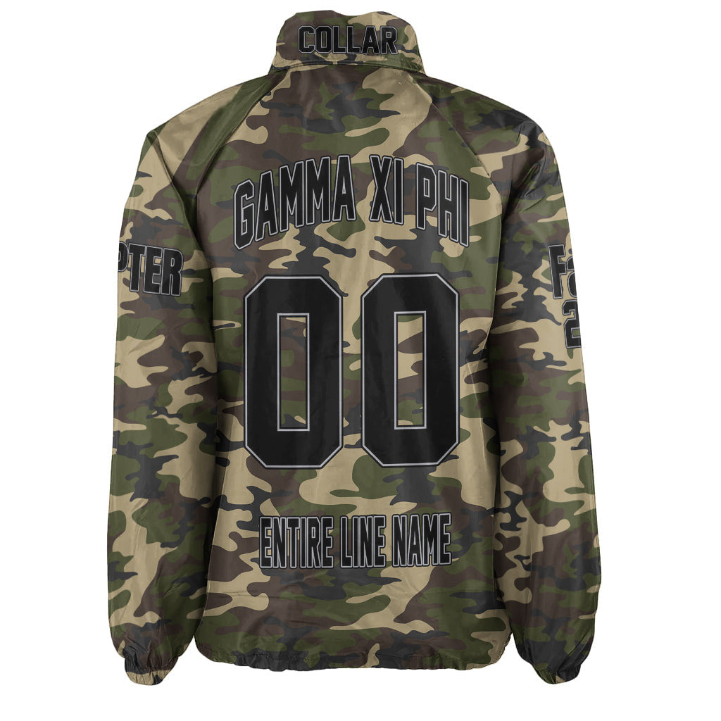 (Custom) Africa Zone Jacket - Gamma Xi Phi Camouflage Crossing Jacket A31