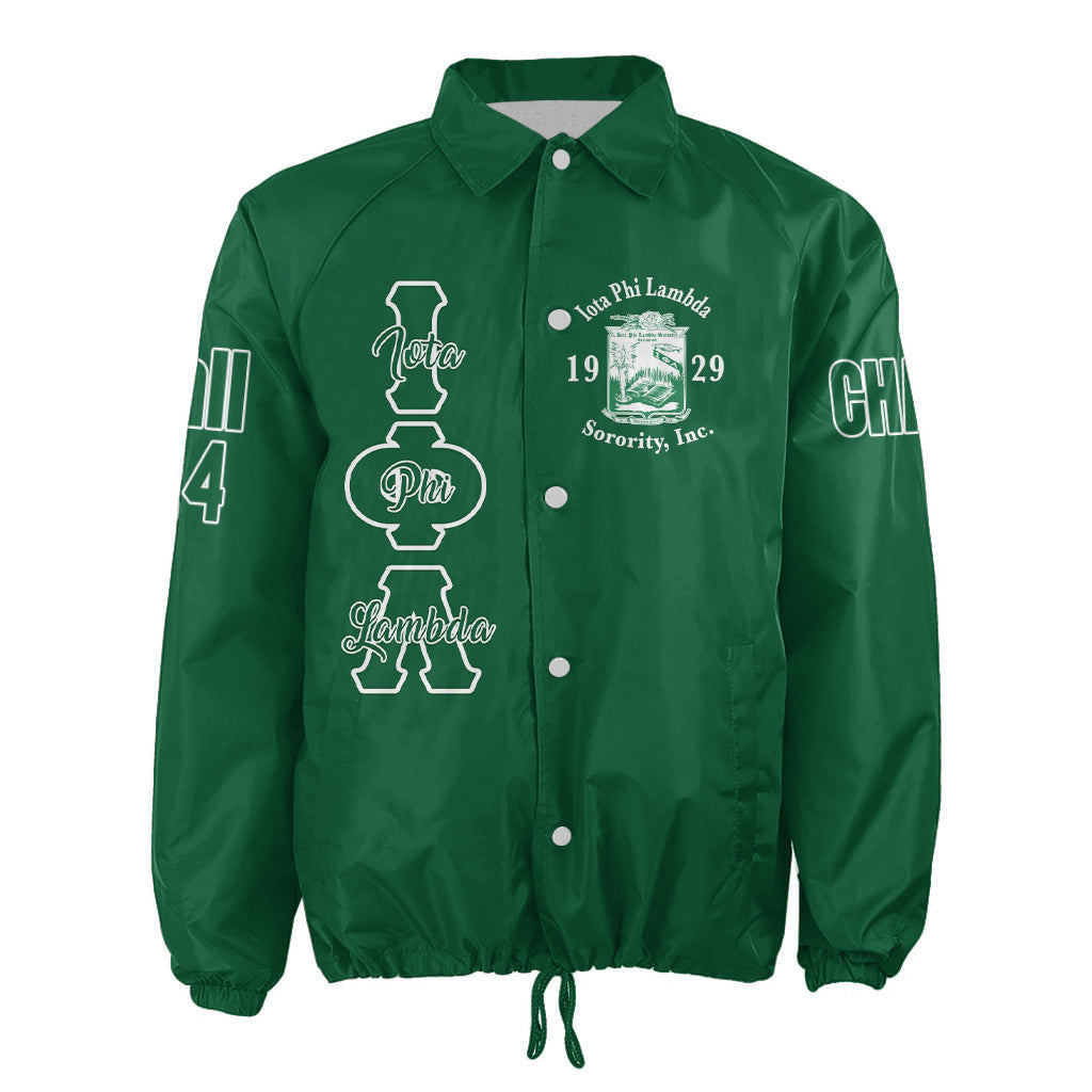 (Custom) Africazone Jacket - Iota Phi Lambda Sorority White Tea Rose Crossing Jacket A31