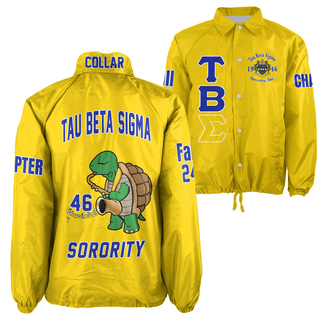 (Custom) Africazone Jacket - Tau Beta Sigma Sorority Turtle Crossing Jacket A31