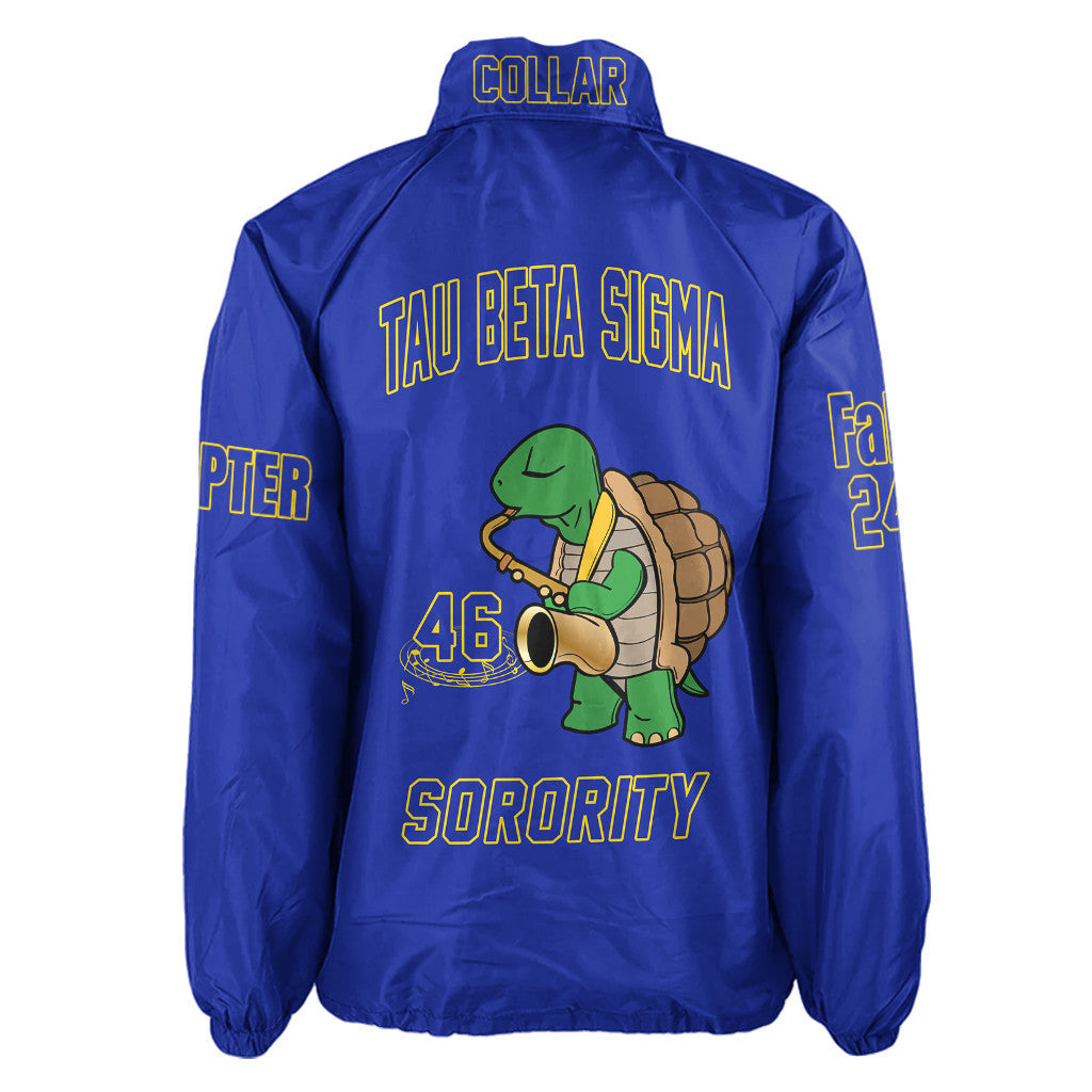 (Custom) Africazone Jacket - Tau Beta Sigma Sorority Turtle Crossing Jacket A31