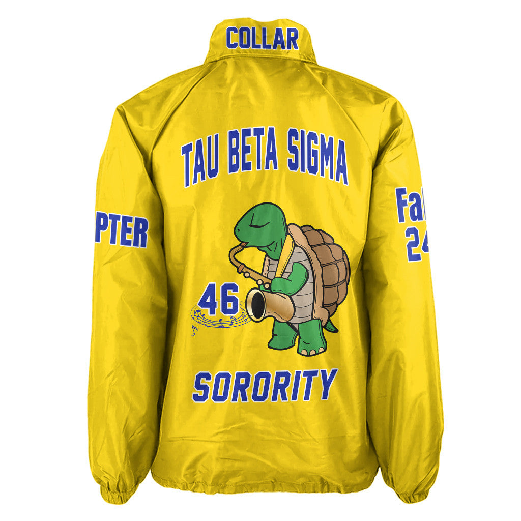 (Custom) Africazone Jacket - Tau Beta Sigma Sorority Turtle Crossing Jacket A31