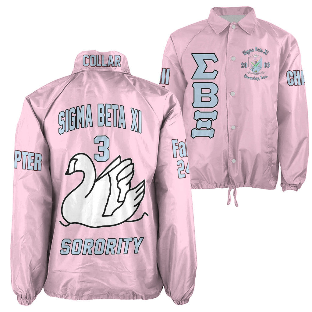 (Custom) Africazone Jacket - Sigma Beta Xi Sorority Swan Crossing Jacket A31